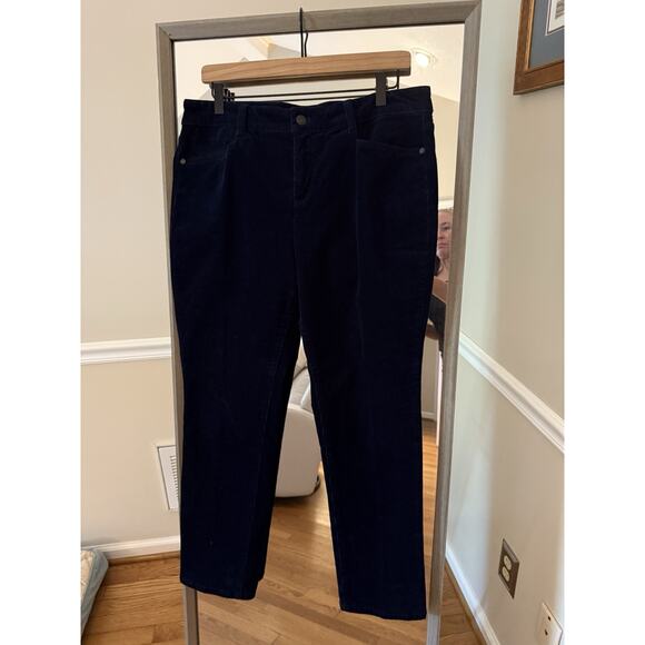 NEW Talbots Simply Flattering 5 Pocket Corduroy Pants 14P Dark GreenWomen’s - Picture 1 of 6